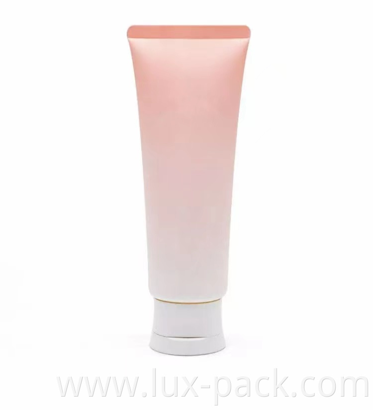 Empty Cosmetic Transparent Plastic Tube Flip Top Closure Face Wash Cream Soft Tube